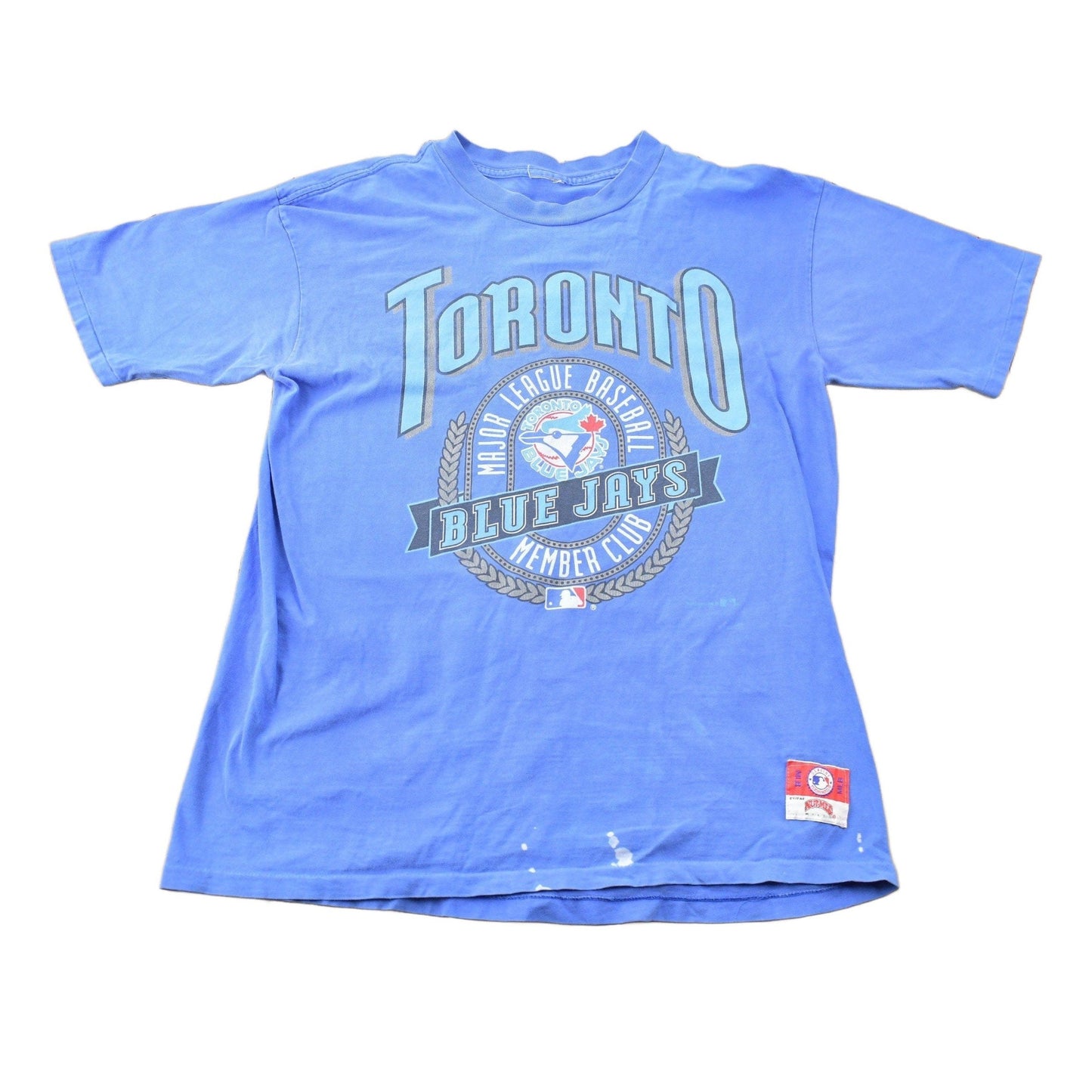 Vintage 1990s Toronto Blue Jays Member Club Nutmeg MLB Graphic T-shirt Men's Large from propervintagecanada