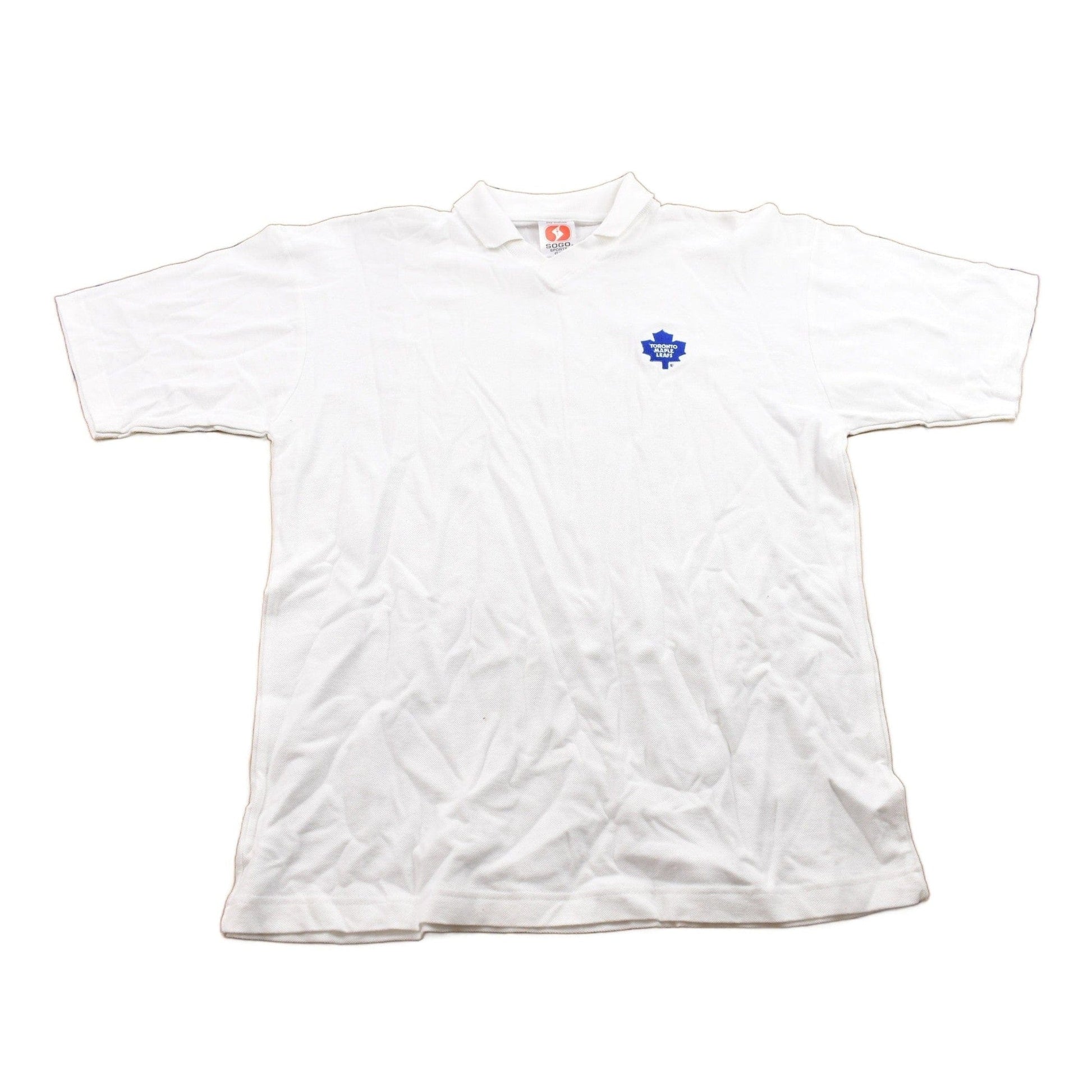 Vintage 1990s Toronto Maple Leafs Collared T-Shirt Men's Large from propervintagecanada