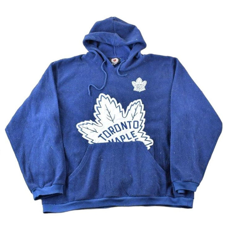 Vintage 1990s Toronto Maple Leafs Fleece NHL Hoodie Sweater Men's XL from propervintagecanada