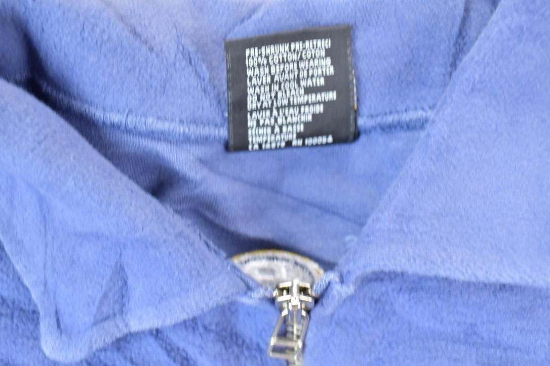 Vintage 1990s Toronto Maple Leafs Fleece Quarter Zip Collared NHL Hockey Sweatshirt Men's Small from propervintagecanada