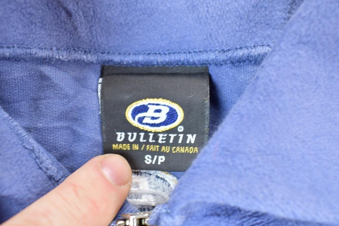 Vintage 1990s Toronto Maple Leafs Fleece Quarter Zip Collared NHL Hockey Sweatshirt Men's Small from propervintagecanada