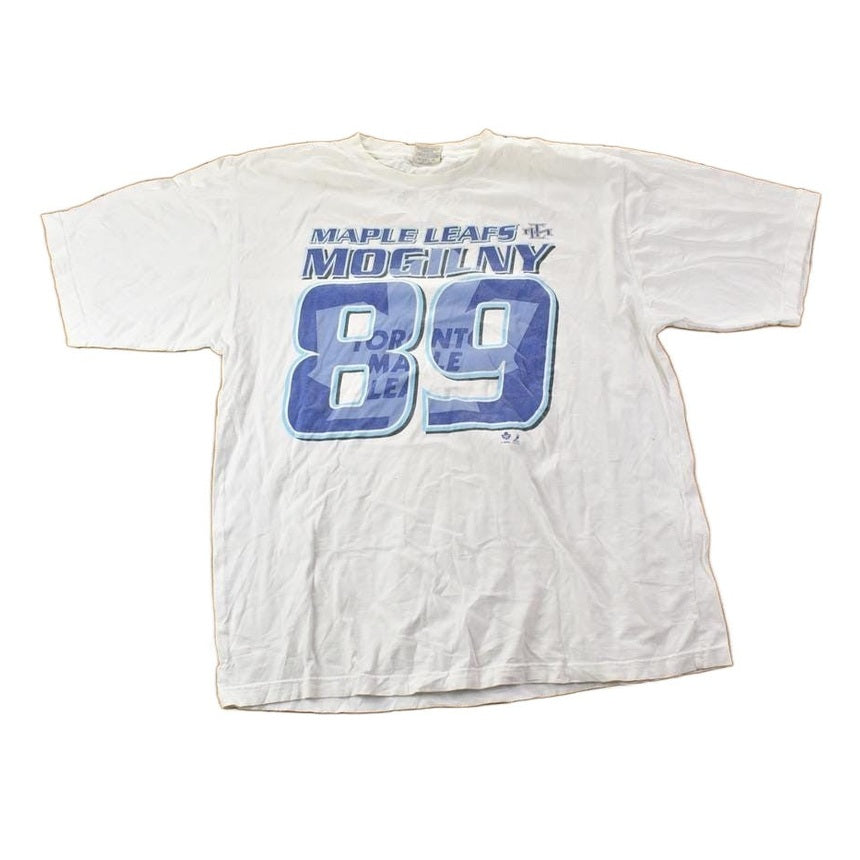 Vintage 1990s Toronto Maple Leafs Mogilny 89 NHL Graphic T-Shirt / Made In USA / Single Stitch / NHL Hockey / 90s Streetwear / Sportswear from propervintagecanada