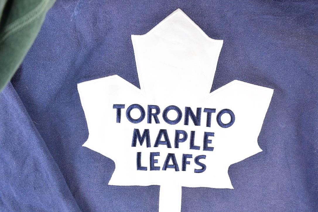 Vintage 1990s Toronto Maple Leafs NHL Hockey Hoodie Sweatshirt Mens S from propervintagecanada