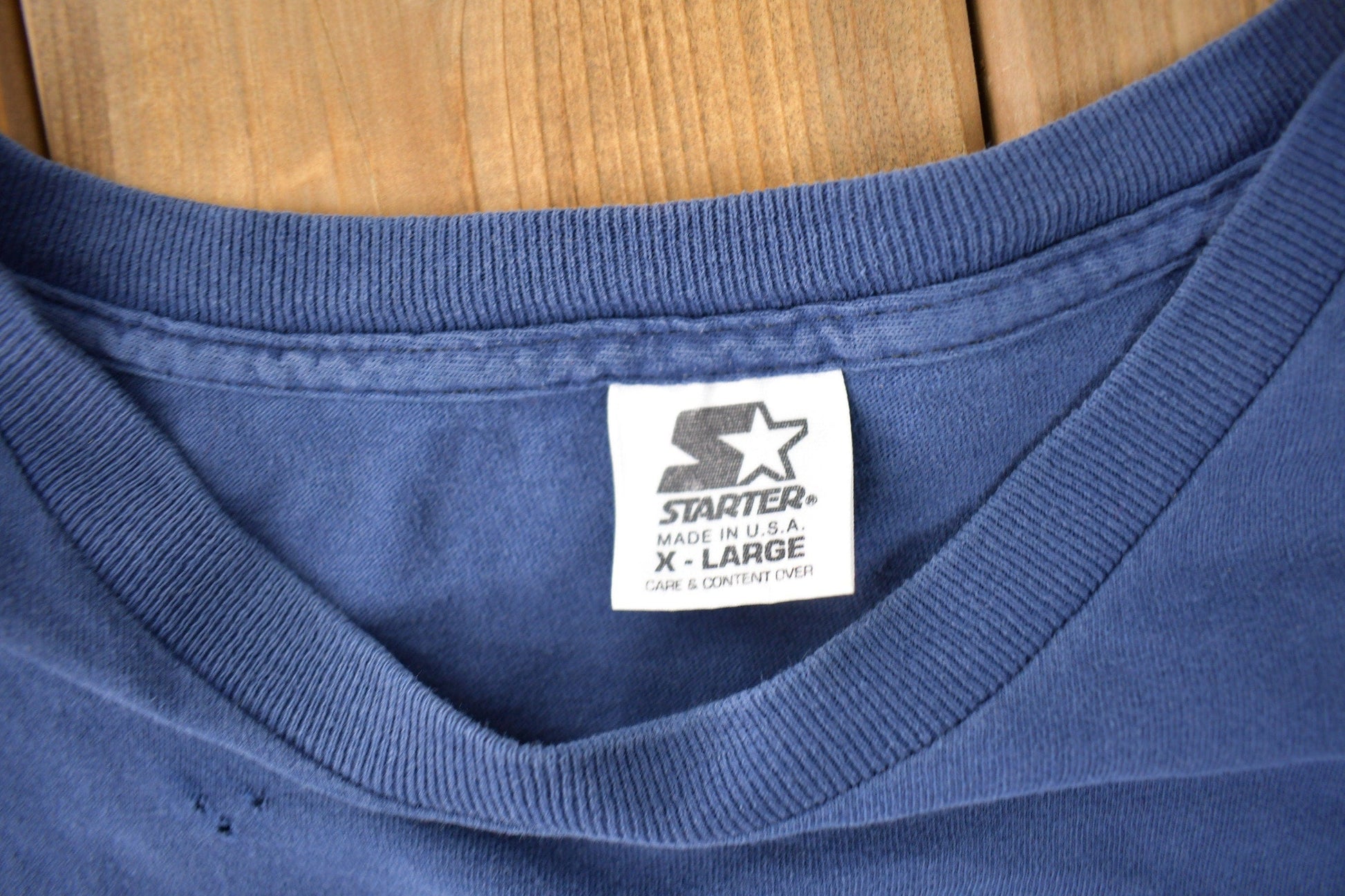 Vintage 1990s Toronto Maple Leafs NHL Hockey Starter Graphic T-Shirt Made In USA from propervintagecanada