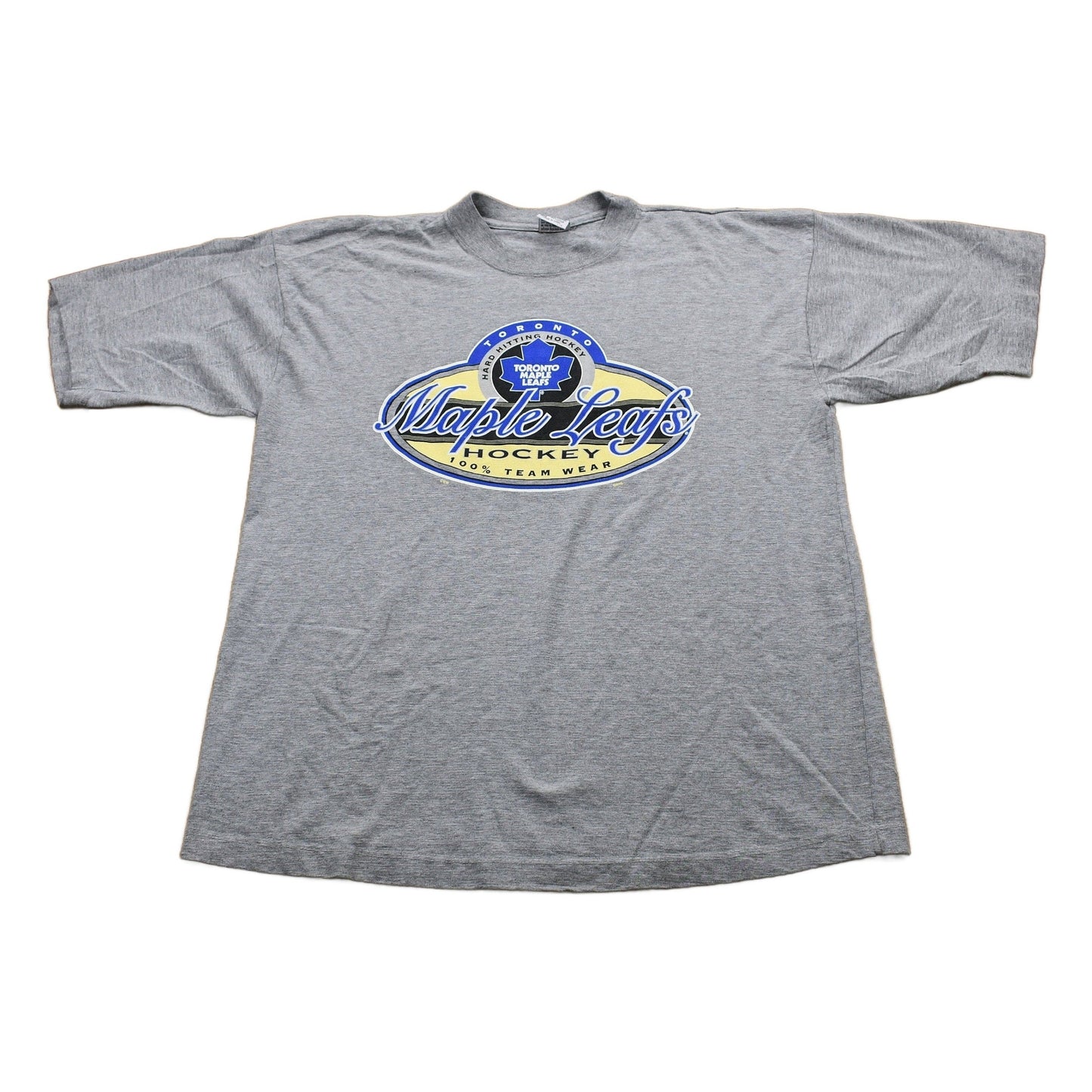 Vintage 1990s Toronto Maple Leafs T-Shirt / NHL / Hard Hitting Hockey / 90s Streetwear / Athleisure / Sportswear from propervintagecanada