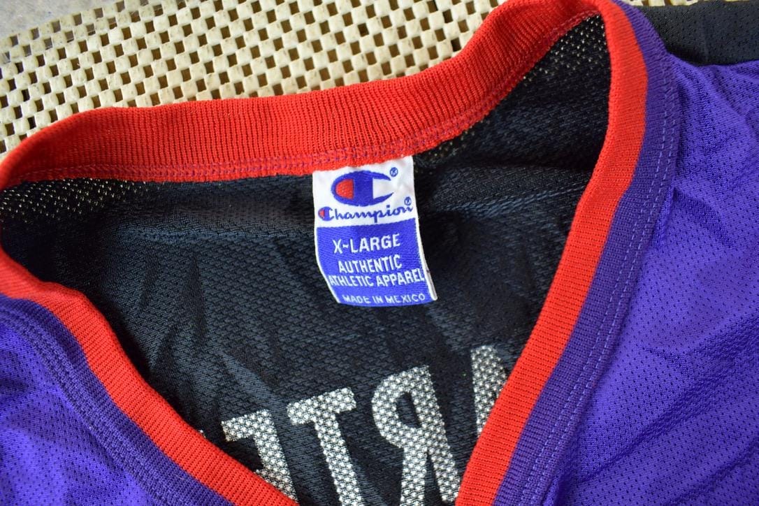 Vintage 1990s Toronto Raptors NBA Vince Carter Champion Jersey Men's XL from propervintagecanada