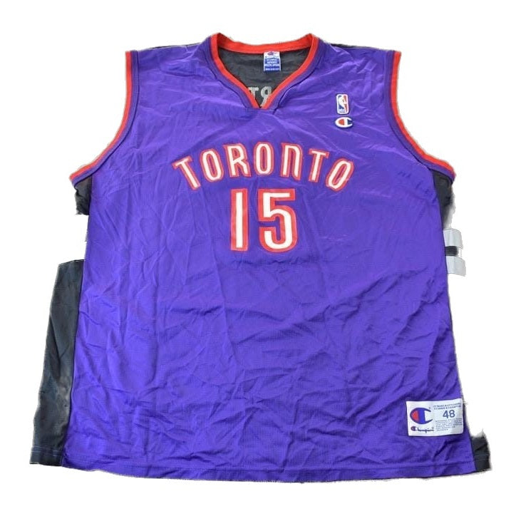 Vintage 1990s Toronto Raptors NBA Vince Carter Champion Jersey Men's XL from propervintagecanada
