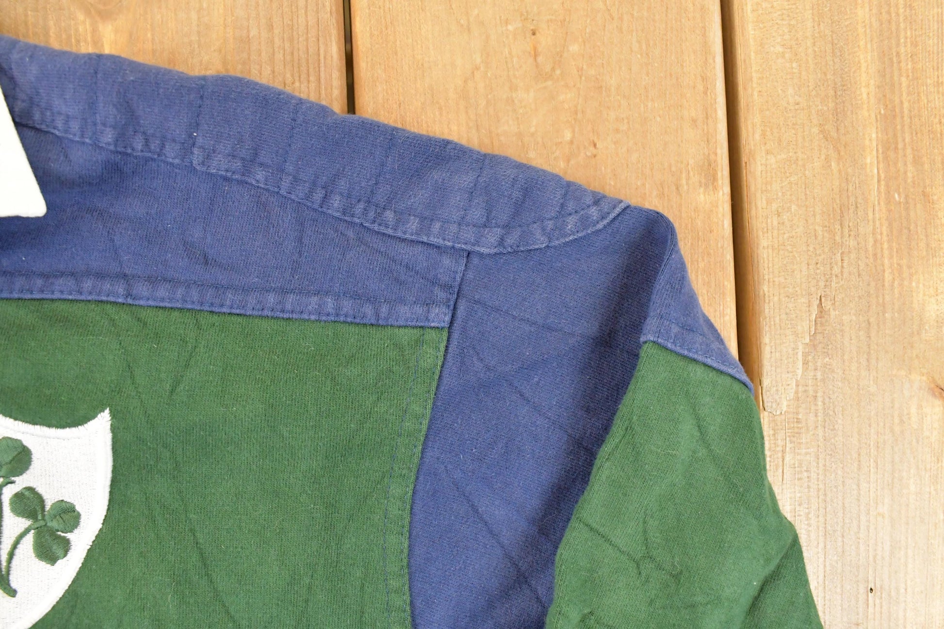 Vintage 1990s Total Rugby Ireland Quarter Button Up Shirt Men's L from propervintagecanada