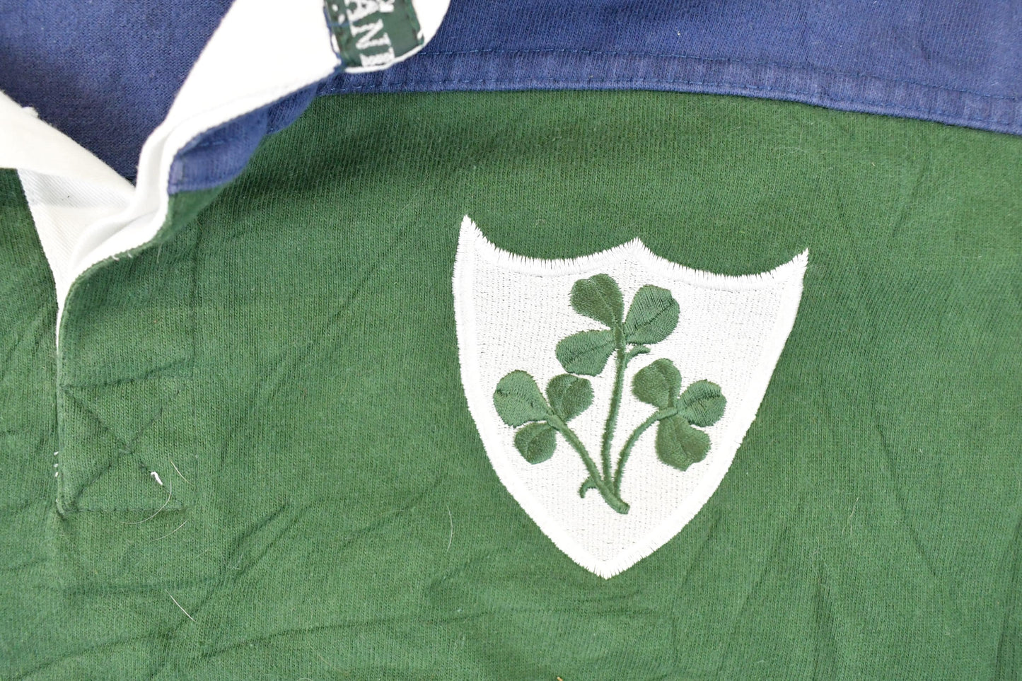 Vintage 1990s Total Rugby Ireland Quarter Button Up Shirt Men's L from propervintagecanada