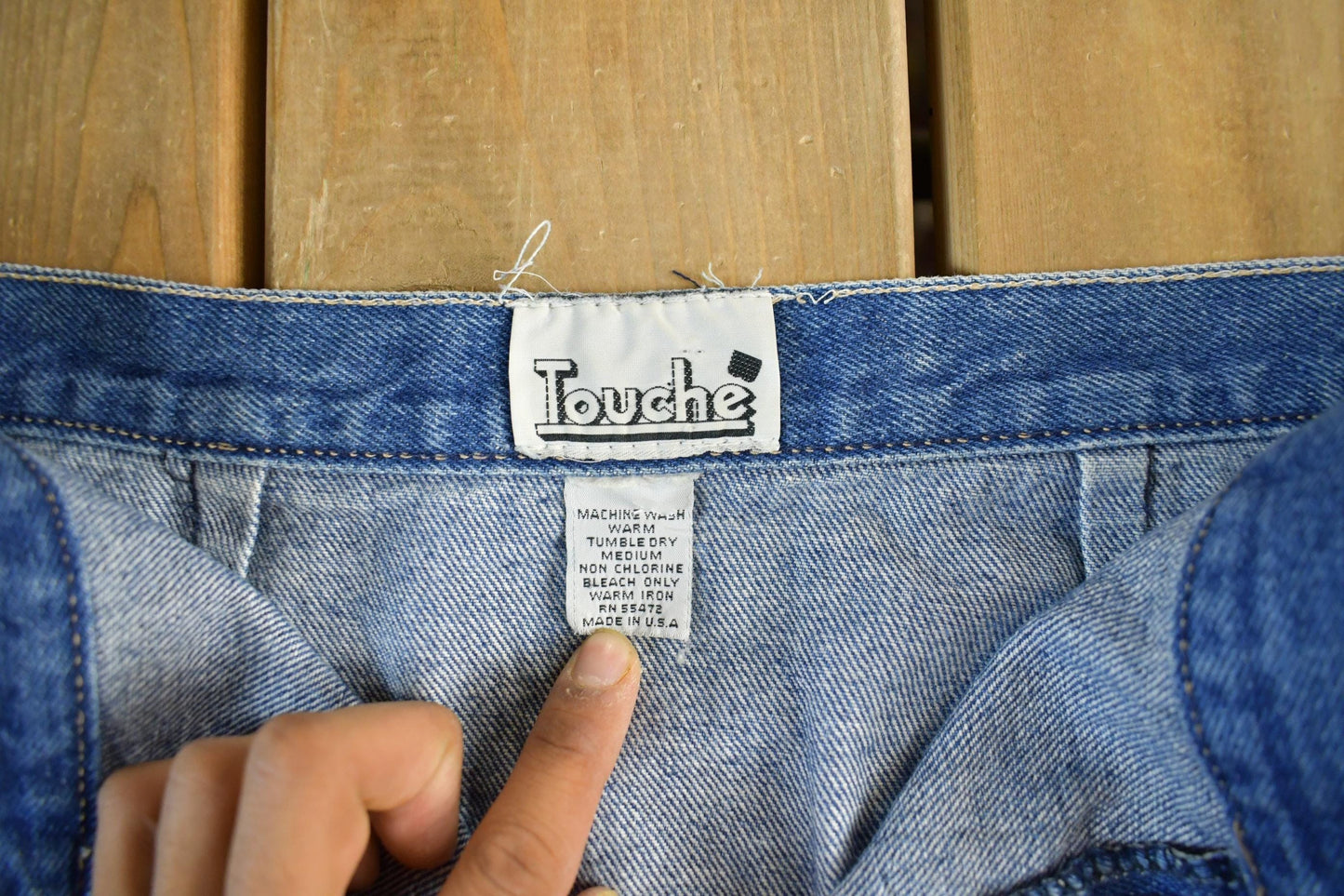 Vintage 1990s Touche Denim Skirt Women's 33 from propervintagecanada