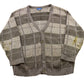 Vintage 1990s Town Craft Knitted Plaid Cardigan Sweater Men's Medium from propervintagecanada