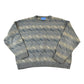 Vintage 1990s Towncraft Knit Abstract Pattern Crewneck Sweater Made In Canada Men's 2XL from propervintagecanada