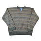 Vintage 1990s Towncraft Knit Abstract Pattern Crewneck Sweater Mens L from propervintagecanada