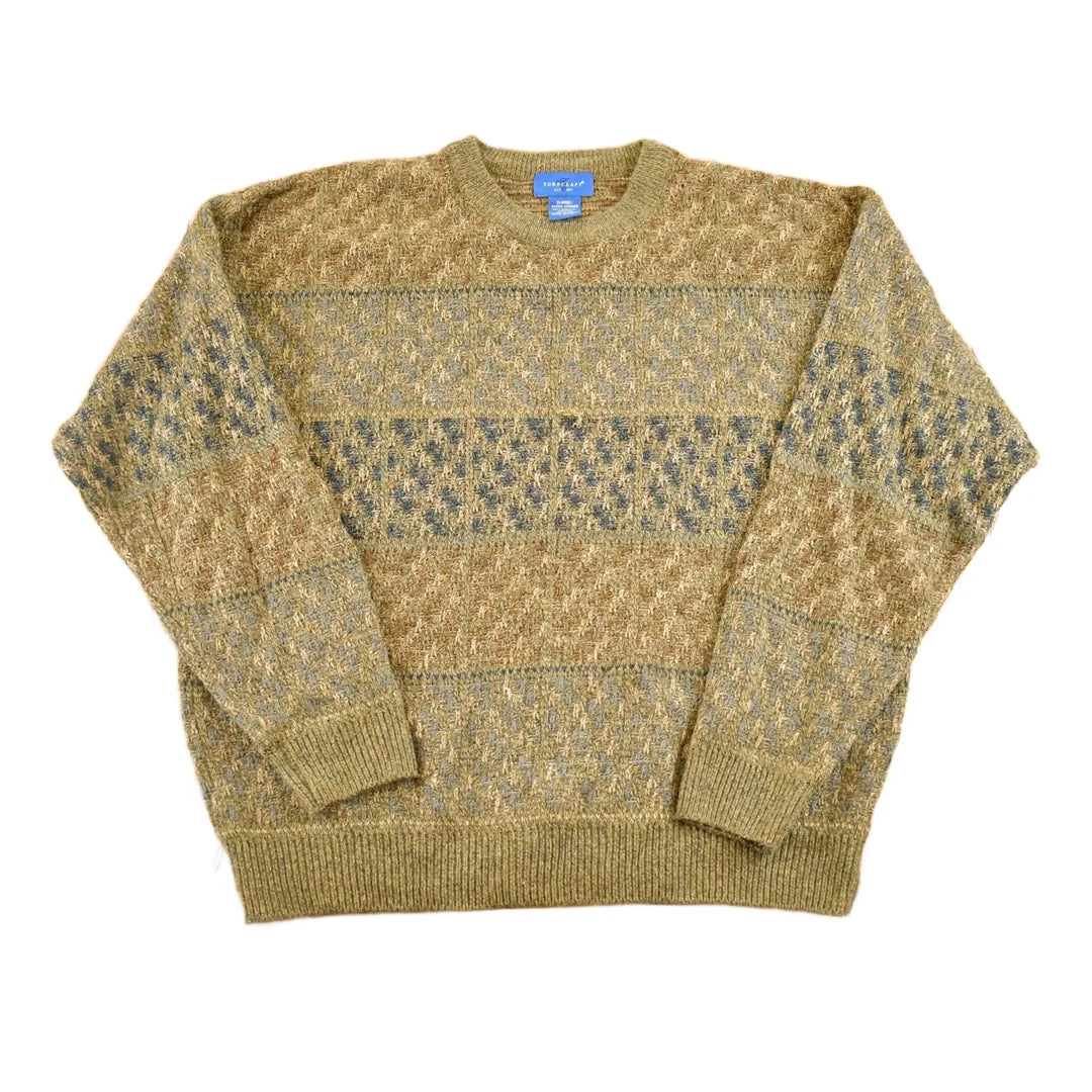 Vintage 1990s Towncraft Knit Crewneck Sweater Mens L from propervintagecanada