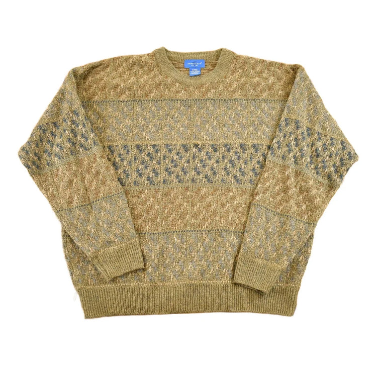 Vintage 1990s Towncraft Knit Crewneck Sweater Mens L from propervintagecanada
