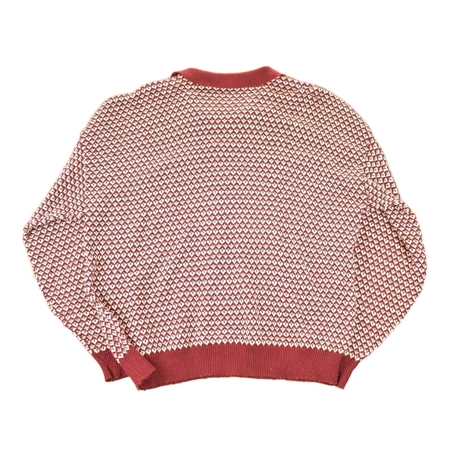 Vintage 1990s Towncraft Qauarter Button Knit Crewneck Sweater Mens L Tall from propervintagecanada