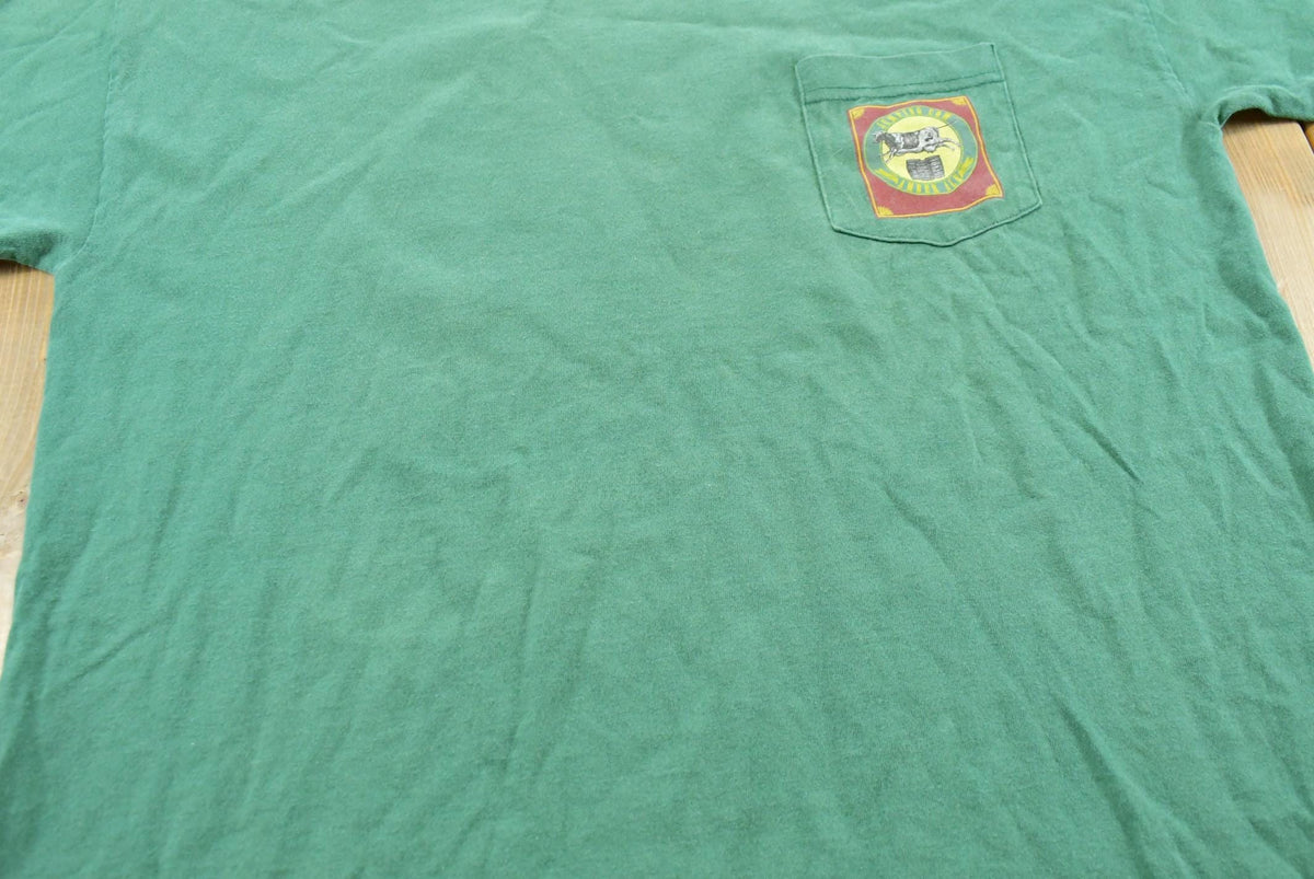 Vintage 1990s Trader Joe's Jumping Cow Amber Ale Souvenir T-Shirt Mens L from propervintagecanada