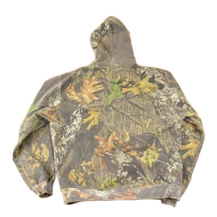 Vintage 1990s Trail Crest AOP Realtree Graphic Print Full Zip Hoodie Sweatshirt Men's L from propervintagecanada