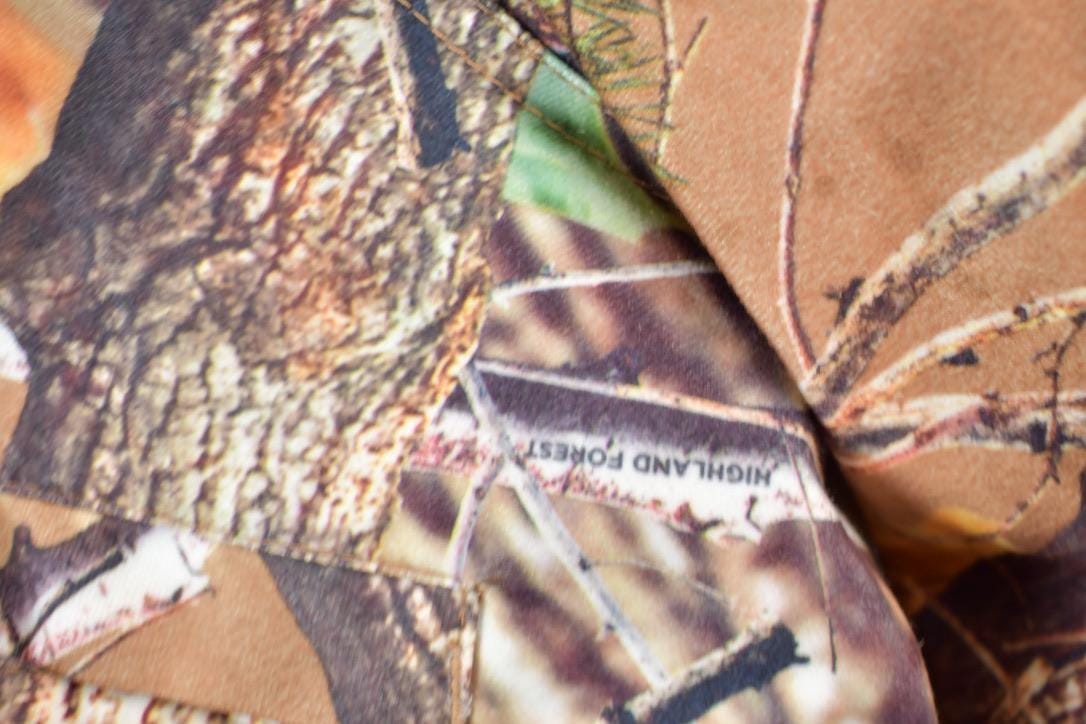 Vintage 1990s Trail Crest Highland Camo Bomber Jacket Men's XL from propervintagecanada