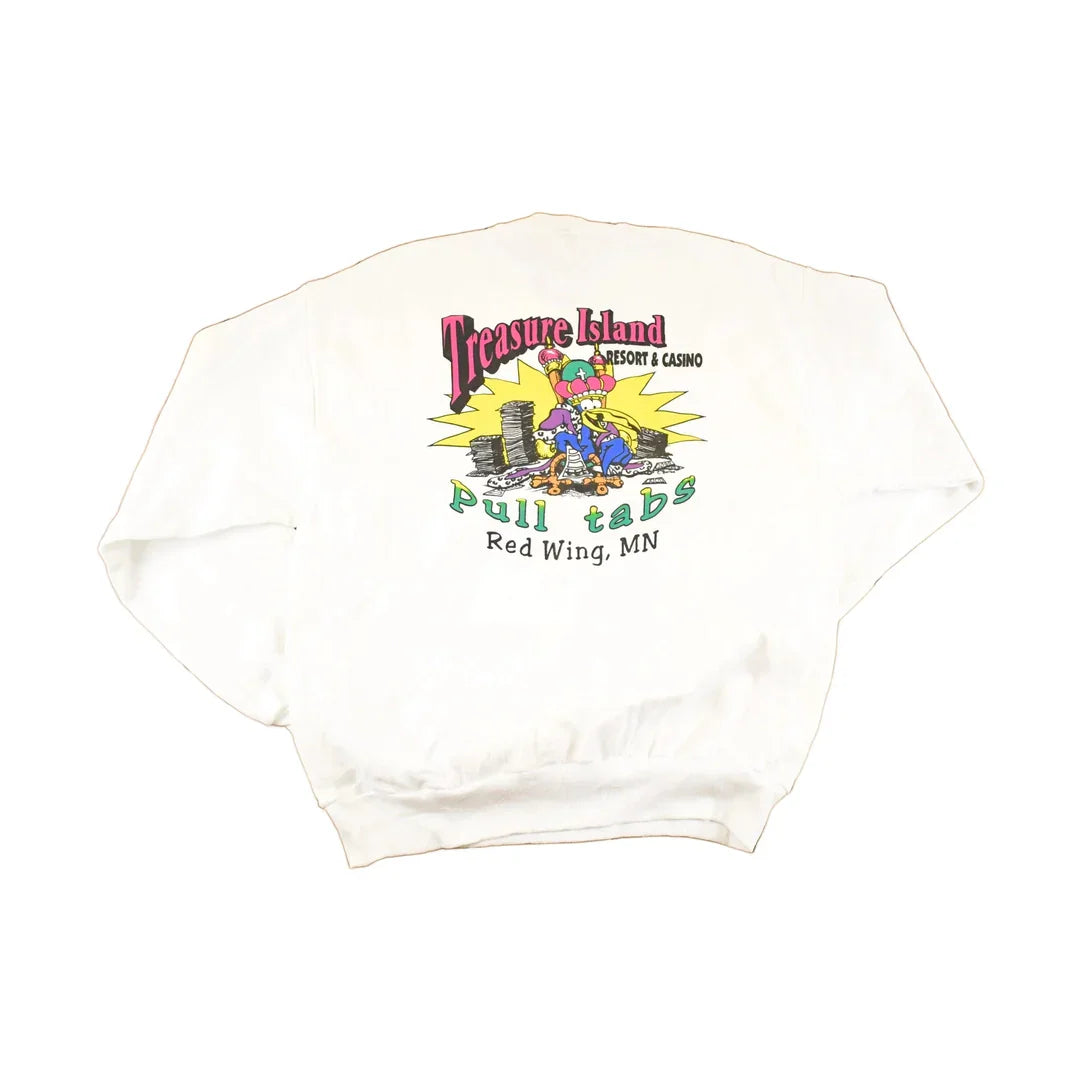 Vintage 1990s Treasure Island Red Wing Minnesota Souvenir Crewneck Sweatshirt Men's L from propervintagecanada