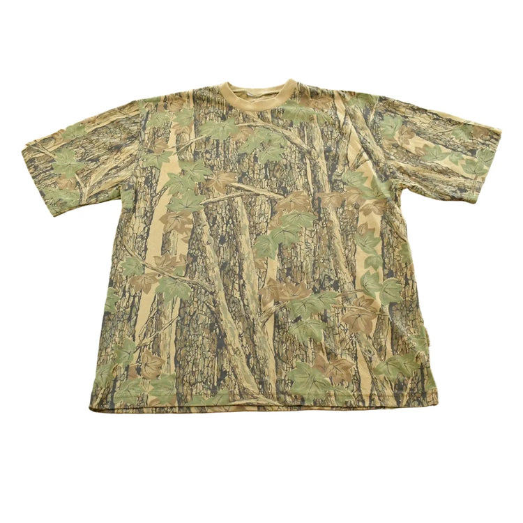 Vintage 1990s Trebark RealTree Camo T-Shirt Men's Large from propervintagecanada