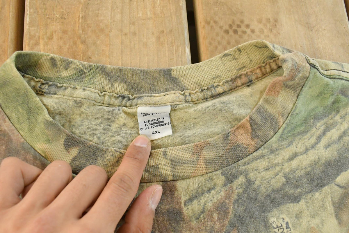Vintage 1990s Tree Camo Long Sleeve T-Shirt Men's 4XL from propervintagecanada