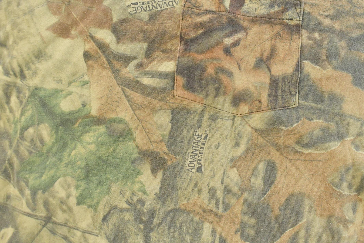 Vintage 1990s Tree Camo Long Sleeve T-Shirt Men's 4XL from propervintagecanada
