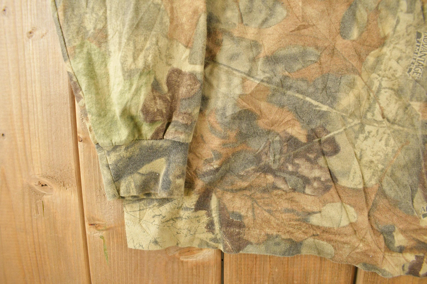 Vintage 1990s Tree Camo Long Sleeve T-Shirt Men's XL from propervintagecanada