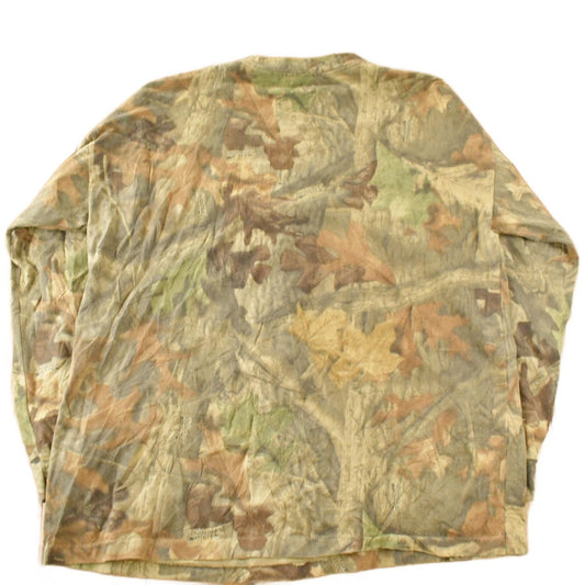 Vintage 1990s Tree Camo Long Sleeve T-Shirt Men's XL from propervintagecanada