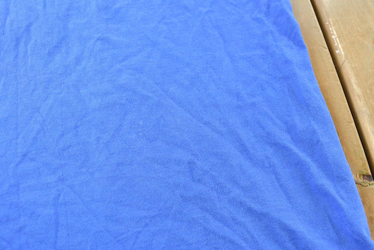 Vintage 1990s Trend Basics Blank Blue Pocket T-Shirt Men's L from propervintagecanada