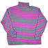 Vintage 1990s Trend Basics Striped Turtleneck Sweatshirt Mens L / 90&