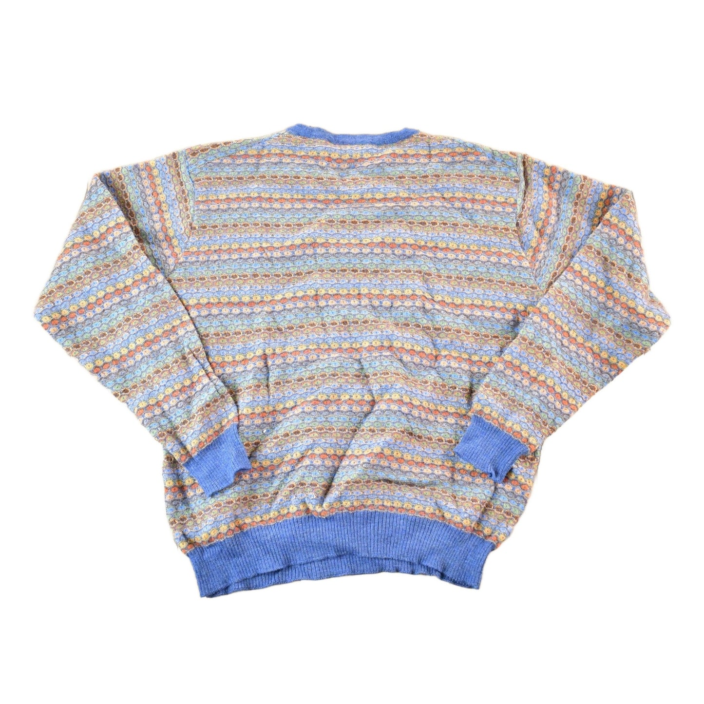 Vintage 1990s Tricots St Raphael Wool Knit Abstract Sweater Mens M from propervintagecanada