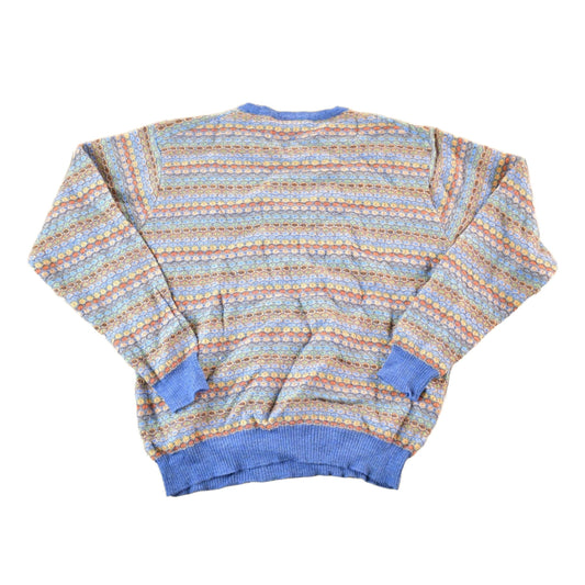 Vintage 1990s Tricots St Raphael Wool Knit Abstract Sweater Mens M from propervintagecanada