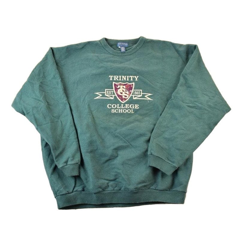 Vintage 1990s Trinity College School Collegiate Crewneck Men's XL from propervintagecanada