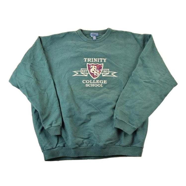 Vintage 1990s Trinity College School Collegiate Crewneck Men's XL from propervintagecanada