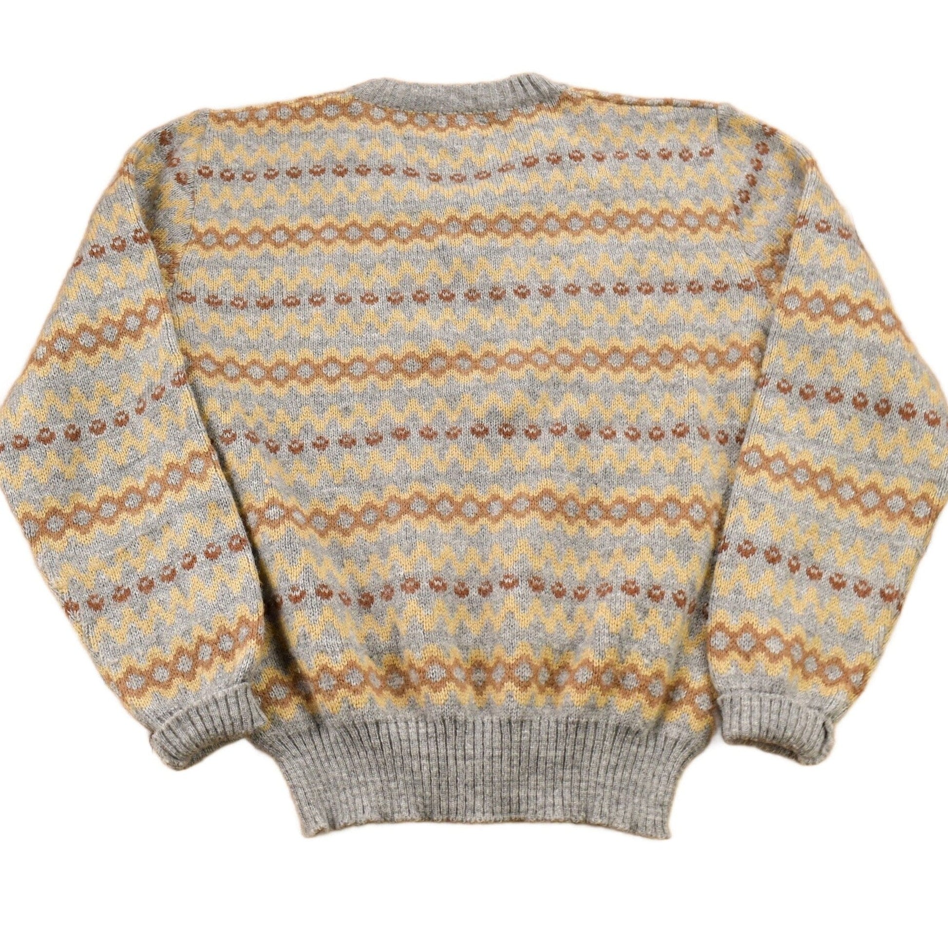 Vintage 1990s Trissie Styled By Stefano Striped Knit V Neck Sweater Men's Small from propervintagecanada