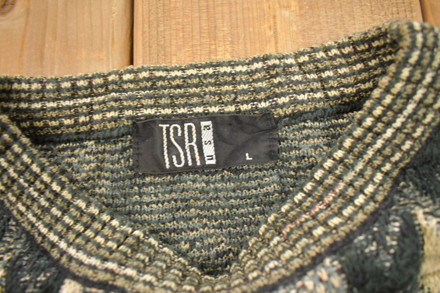 Vintage 1990s TSA USA Knitted Crewneck Sweater Men's Large from propervintagecanada