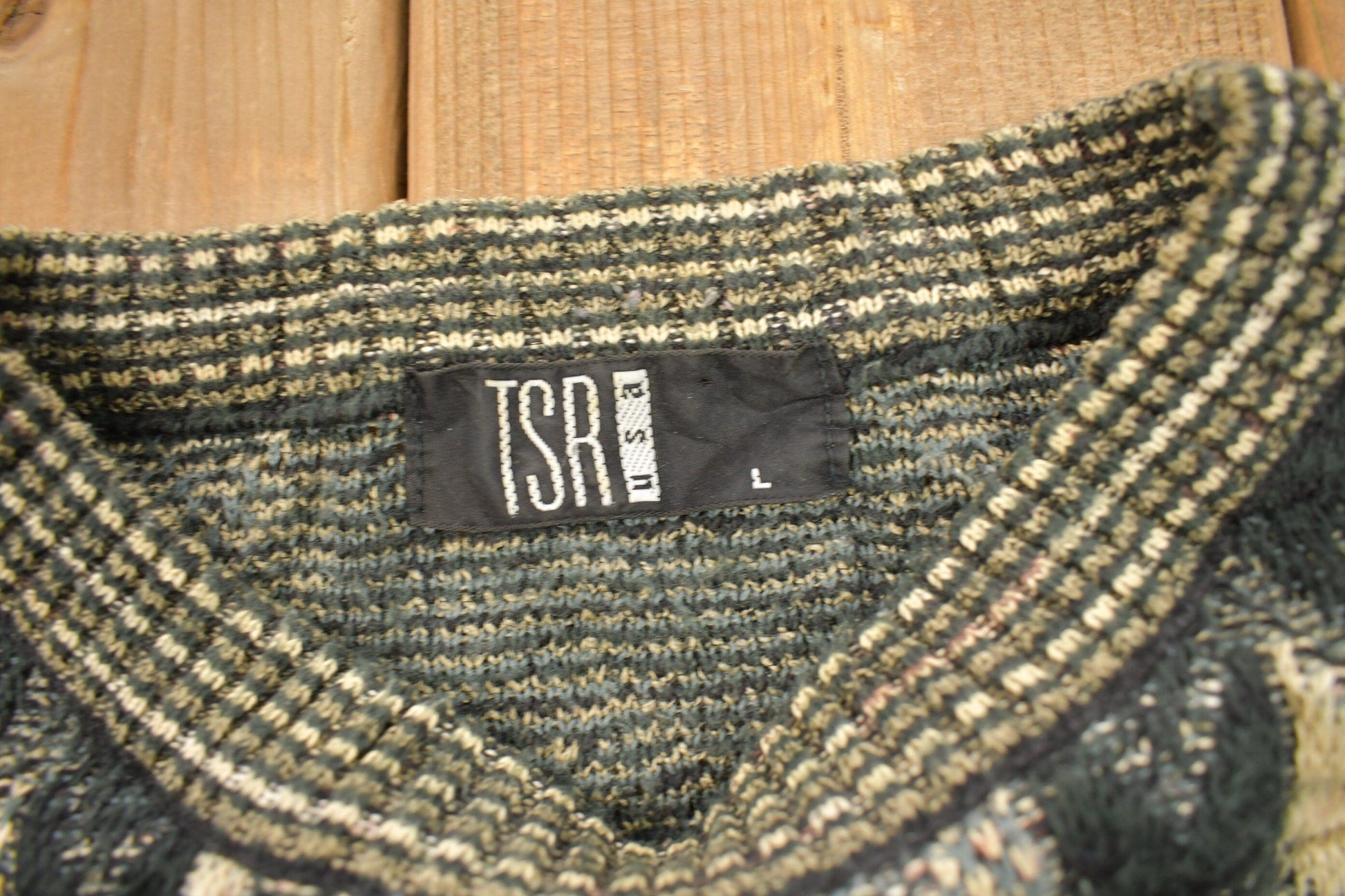 Vintage 1990s TSA USA Knitted Crewneck Sweater Men's Large from propervintagecanada