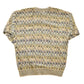Vintage 1990s TSR Knit Abstract Print Crewneck Sweater Men's L from propervintagecanada