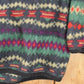 Vintage 1990s TT & Co Quarter Zip Aztec Fleece Outdoorsman Sweater Men's XL from propervintagecanada