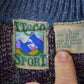 Vintage 1990s TT&Co Sport Abstract Knit Crewneck Sweater Men's Large from propervintagecanada
