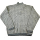 Vintage 1990s TT Quarter Button Knit Abstract Pattern Crewneck Sweater Men's Large from propervintagecanada