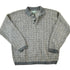 Vintage 1990s TT Quarter Button Knit Abstract Pattern Crewneck Sweater Men&