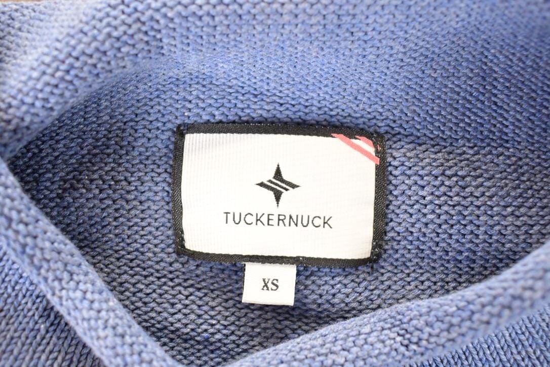 Vintage 1990s Tuckernuck American Flag Knit Crewneck Sweater Women's S from propervintagecanada