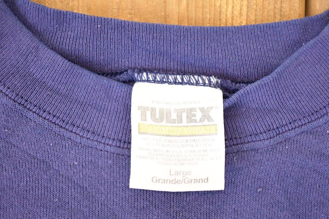 Vintage 1990s Tultex Blank Crewneck Sweatshirt Men's L from propervintagecanada
