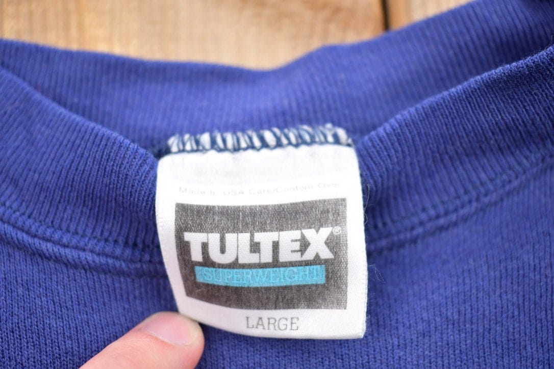 Vintage 1990s Tultex Blank Crewneck Sweatshirt Men's Small from propervintagecanada
