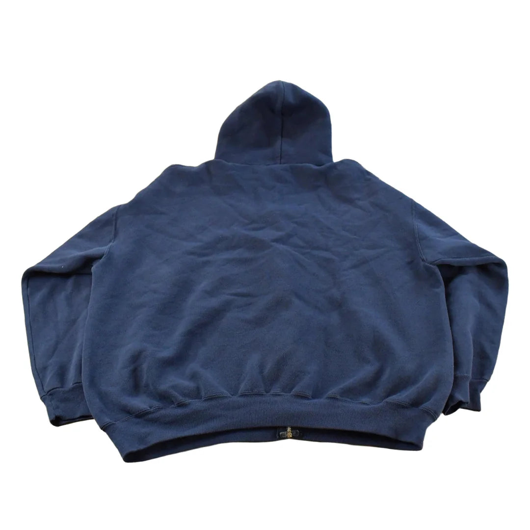 Vintage 1990s Tultex Blank Full Zip Hoodie Men's 2XL from propervintagecanada
