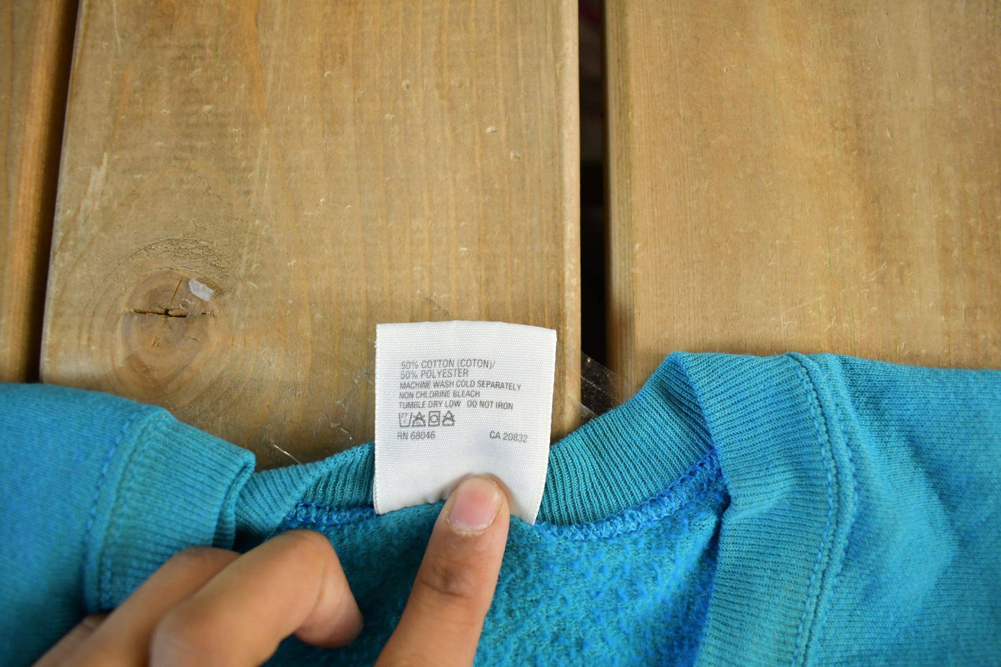 Vintage 1990s Tultex Blue Blank Crewneck Sweatshirt Men's Medium from propervintagecanada