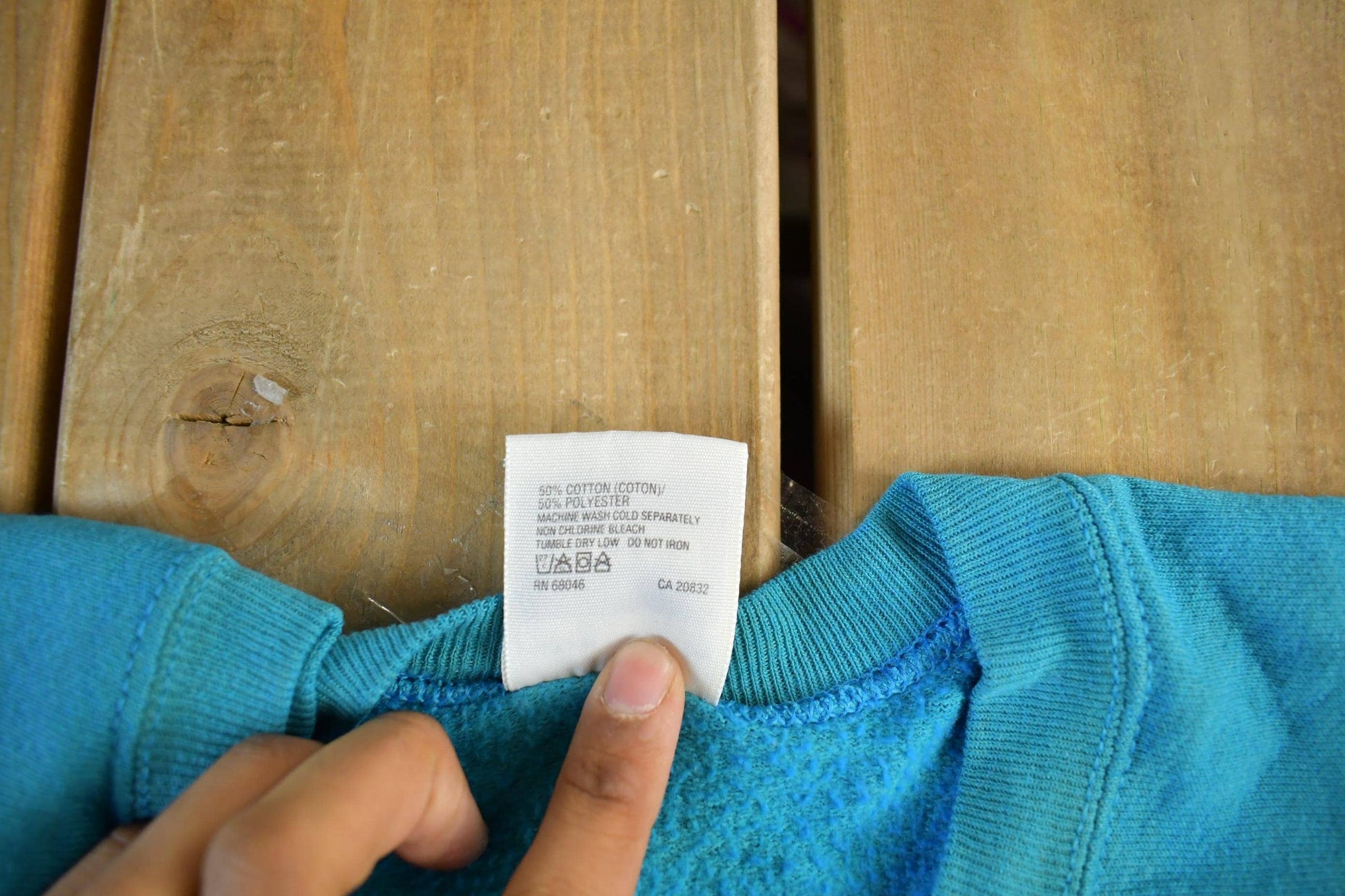 Vintage 1990s Tultex Blue Blank Crewneck Sweatshirt Men's Medium from propervintagecanada