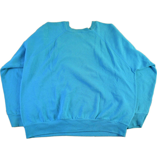 Vintage 1990s Tultex Blue Blank Crewneck Sweatshirt Men's Medium from propervintagecanada